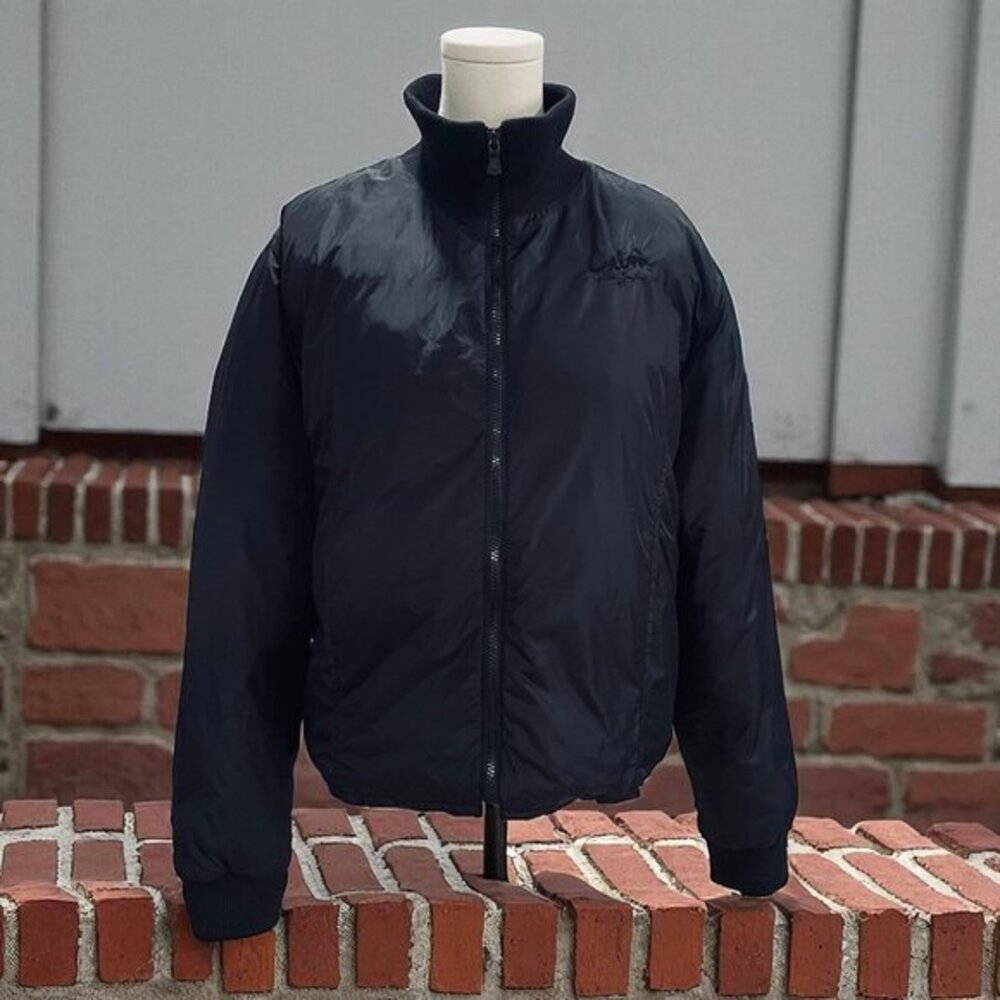 Calvin Klein Jeans Black Puffer Down Jacket XL Vintage Y2K‎ Streetwear Outerwear